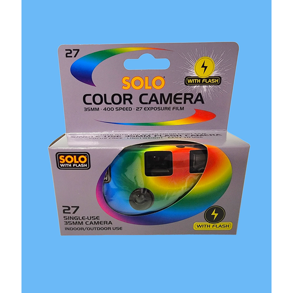 Solo Single-Use Flash Camera iso 400 film / 27 exposure