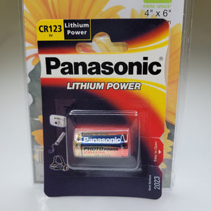 Panasonic CR123 3V Lithium Battery 1 Pack