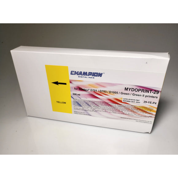 Champion CSS Yellow queous Dye Ink for Noritsu D701/D703/D1005 Printers