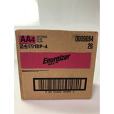 Energizer AA 4 Pack Batteries Master Case 24 Cards ($2.63 Per Card)