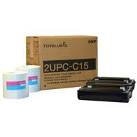 DNP Snap Lab Print Pack 2UPC-C15 for use with DNP SL10, Sony UPCR10L and Sony UPCX1. 2 Rolls x 172 5"x7", 344 Prints Total