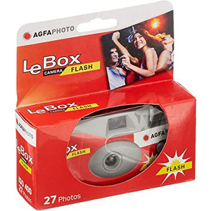 Agfa LeBox Single Use Camera with Flash  ISO 400 27 Exposure