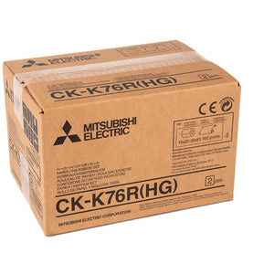 Mitsubishi CK-K76R 4 x 6" or 6 x 8" Print Kit for use with CP-K60DW 6" Print Kit for use with Mitsubishi CP-K60DW