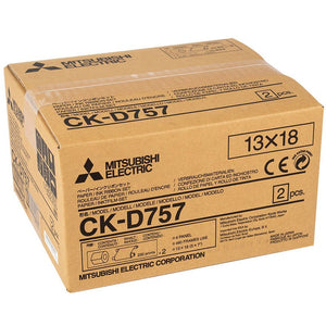 Mitsubishi CKD757 5 x 7" Print Kit for use with CP-D70DW, CP-D707DW, CP-D80DW and CP-D90DW Printers 5x7 print kit, 2 rolls, 460 prints total