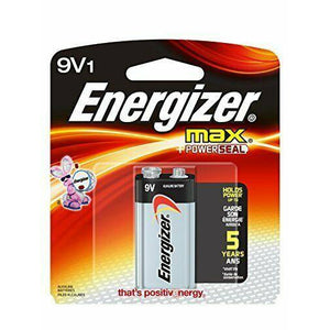 Energizer 9V 1 Pack Batteries Master Case 24 Cards ($3.15 Per Card)