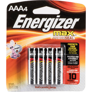 Energizer AAA 4 Pack Batteries Master Case 24 Cards ($2.63 Per Card)
