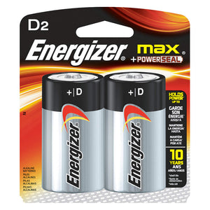 Energizer D 2 Pack Batteries Master Case 12 Cards ($4.57 Per Card)