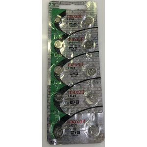 Maxell LR41 Lithium Button Cell Batteries (Strip of 10)