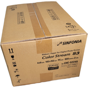 Sinfonia / Shinko S3 4 x 6" Media Kit  2 rolls x 900 = 1800 total