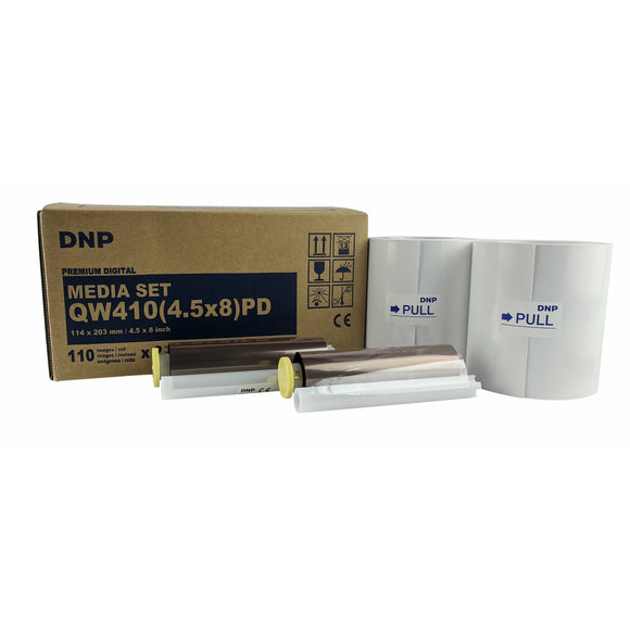 DNP QW410 4.5x8  PD Media Kit -2 Rolls x 110 (220 Photos Total)