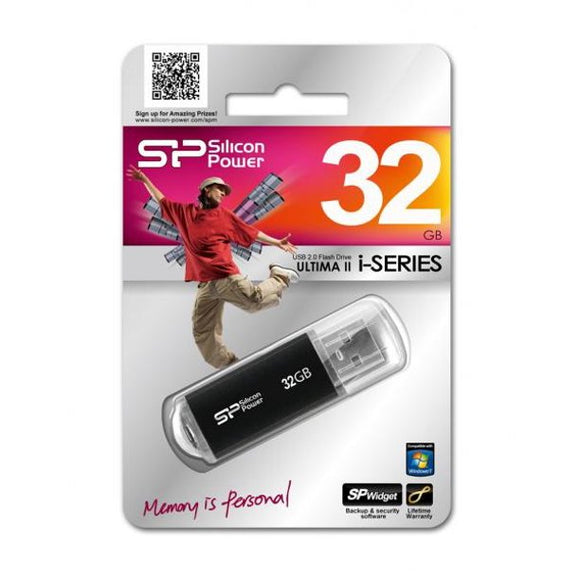 Silicon Power 32GB USB 2.0 ULTIMA II-1 Black